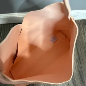 ULTA Beauty Pink/Blush Faux Leather Suede Very Large Tote Bag/Shoulder Purse thumbnail 6