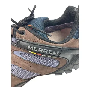 Merrell Performance Shoes Womens Size 9.5 Brown Blue Mesh Hiking Lace Up Sneaker thumbnail 14