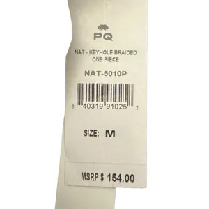 Pily Q Nat Keyhole Braided One Piece Bathing Suit nwt thumbnail 6