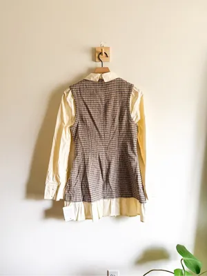 New ASOS DESIGN Shirt Hybrid Mini Dress With Peplum Hem Size 6 thumbnail 6