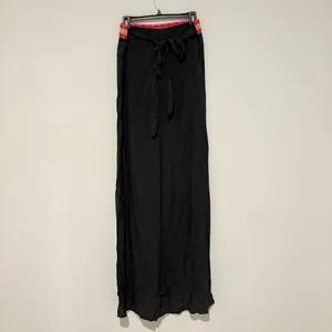 RusttyDustty Aztec trim strapless wide leg‎ jumpsuit black size medium thumbnail 2
