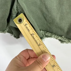 Abercrombie & Fitch Chino Shorts Womens 8 Green Raw Hem Cotton Gorp‎ Vtg Y2K thumbnail 5