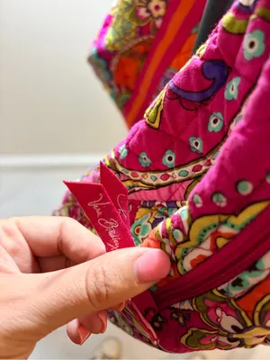 Vera Bradley Quilted Floral Weekender Bag in Magenta Pink thumbnail 7