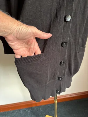 Motherhood Black Button-Front Longline Cardigan thumbnail 5