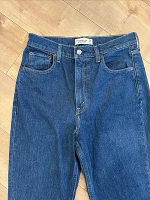 Abercrombie Curve Love Ultra High Rise 90s Straight Jean Sz 29 Regular thumbnail 6