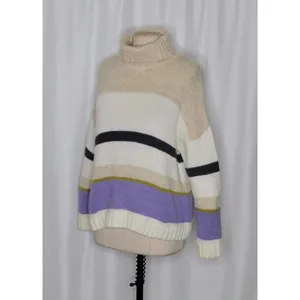 Anthropologie ALDOMARTINS‎ Striped Turtleneck Sweater Aldo Martins Wool Small thumbnail 4