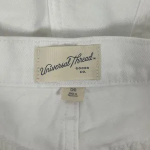 Universal Threads High Rise Cotton Boyfriend Shorts White Size 0 thumbnail 10