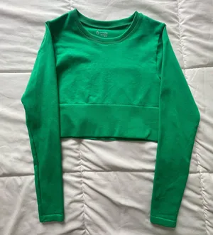 Aerie Sidewalk Seamless Long Sleeve Crop Top thumbnail 1