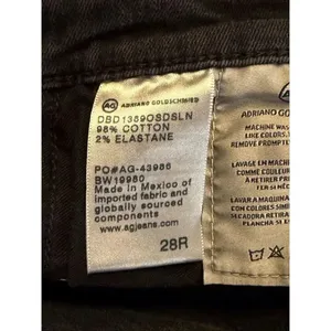 AG Adriano Goldschmied The Legging Ankle Super Skinny Black Jeans Size 28R (6495 thumbnail 7