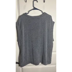 Haptics By Holly Harper Women's 2X Black/White Raglan Sleeve‎ Blouse Top Shirt thumbnail 7