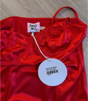 Princess Polly Be My Valentine Bodysuit Red thumbnail 2