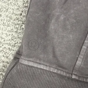 Lululemon Scuba Crew Neck Sweatshirt Womens 8 Taupe Gray Soft Washed Lunar Rock thumbnail 5