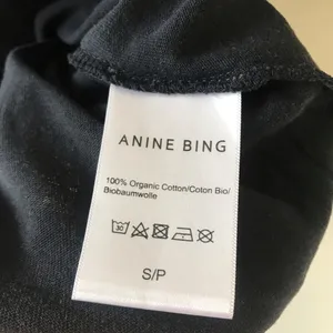 Anine Bing Walker Viper Blue Snake Tee in Washed Black, Size Medium thumbnail 10