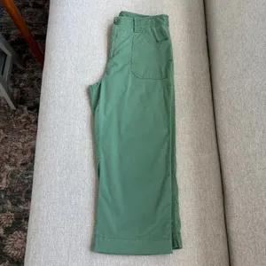 Vintage Rafaella Petites Pants 8P Green Wide Leg Crop Utility Y2K Gorpcore thumbnail 9