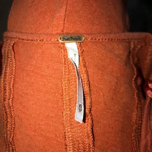 Free People Orange Babydoll Henley thumbnail 3