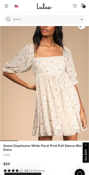 Lulus Floral Dress Mini thumbnail 1
