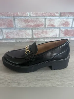 Sam Edelman Teagan Lug Sole Chunky Loafers Black Women’s 8 Academia thumbnail 6