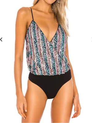 Lovers & Friends Leo Cami Sequin Bodysuit thumbnail 1