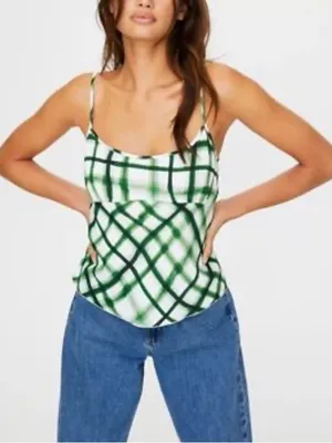 Aritzia Wilfred Free Divinity Painted Plaid Camisole thumbnail 1