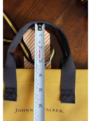 Johnnie Walker St. Maarten Yellow Tote Bag with Gift Tag thumbnail 9