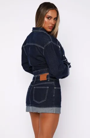 White Fox Boutique Denim Skirt thumbnail 2