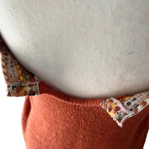 Madewell Terracotta‎ and Multicolor Strappy Tank Top Knit Sweater Boho Casual XS thumbnail 4