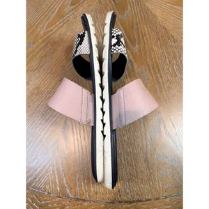 Sorel Ella II Slide Sandals Mauve Vapor‎ Snake Flat Two Strap Size 9 thumbnail 7