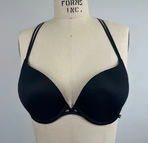 Victoria's Secret Push Up Bra Black 32D Crossback thumbnail 1