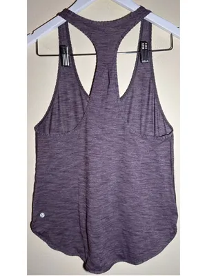 Lululemon Racerback Tank Top Purple Sz 10 PTP 16” thumbnail 2