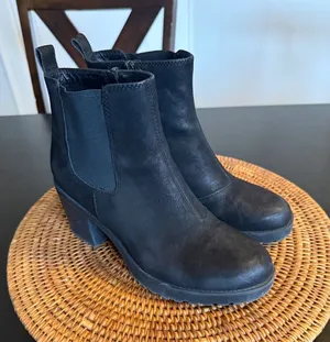 Vagabond Shoemakers Grace‎ Black Leather Block Heel Ankle Boots Womens 40 thumbnail 1