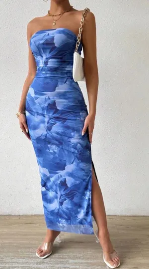 Maxi dress Blue Size M thumbnail 1