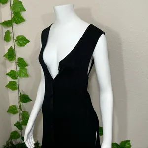 Pola Black Button Down Vest Dress thumbnail 12