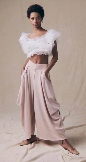 Free People Intimately Summer Slumbers Wide Leg Draped Harem Pants | Size XS thumbnail 6