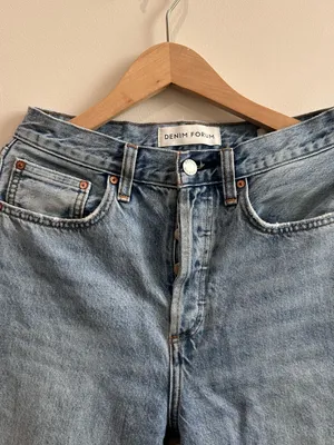 Aritzia Denim Forum The Joni High Rise Loose Jeans 29L Size 25 Blue thumbnail 6
