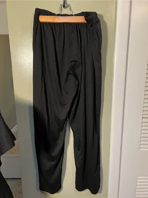 Ekouaer Women’s Sz Large Pajama Set Black Short Sleeve Crewneck Top Pull On Pant thumbnail 7