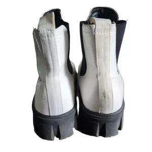 Sugar TC Boots Womens Size 8M White Chelsea Glossy Finish Joyrider Pull‎ Tab thumbnail 3