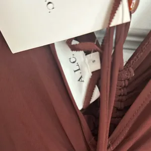 A.L.C. Nina‎ Beaded Tie Neck Maxi Dress- NWT S Bitter Chocolate thumbnail 7
