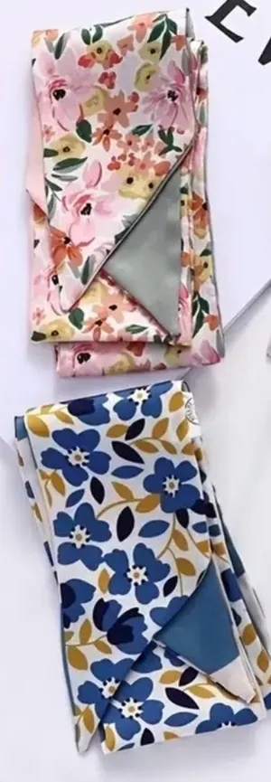 2 Floral Patterned Twillies Blue thumbnail 1
