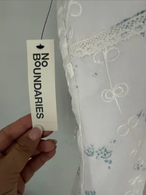 No Boundaries New! White Floral Lace Chemise Slip mini dress size XXL thumbnail 5