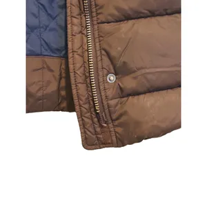 Vintage Y2K Abercrombie Puffer Jacket Hooded Parka Coat Womens M Brown Bella thumbnail 6