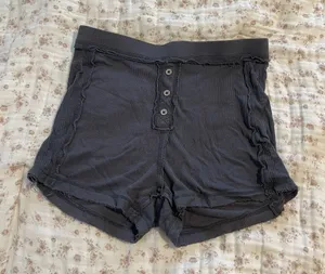 Urban Outfitters Women's Grey Pajama Boy shorts thumbnail 1