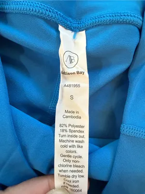 Addison Bay Waverly Biker Shorts Small Breakpoint Blue High Rise Athletic NWT thumbnail 7