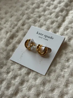 Kate Spade Gold Heart Earrings thumbnail 2
