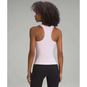 Lululemon Align Waist-Length Racerback Tank Top Pink W1DSPS Size 8 thumbnail 2