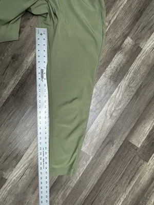 Tommy Bahama Golf Women’s Pants Medium Green Active Pull On Ankle Zip Athleisure thumbnail 6