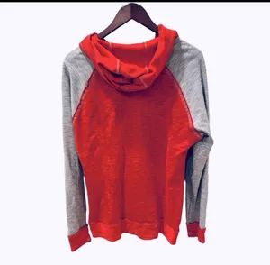 Retro Majestic Chicago Bulls NBA Hoodie Sweatshirt Red Gray L Basketball thumbnail 2