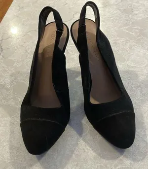 EUC M & S collection velour sling back heels thumbnail 1