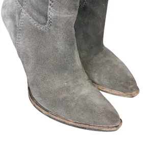 Dolce Vita Kylar Gray Suede Tall Knee‎ High Heeled Point Toe Boots Size 7.5 thumbnail 7