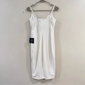 NWT Lulus Can't Deny It White Lace Sleeveless Bodycon‎ Midi Dress MEDIUM thumbnail 8