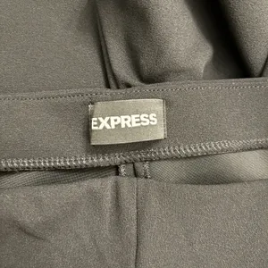 Express Trouser High Rise Pants Womens Large Black Solid Work Career Office New‎ thumbnail 6